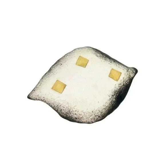 Japanese Leaf-Shaped Ceramic Decorative Plate Multicolor 8" Glossy - Picture 3 of 6